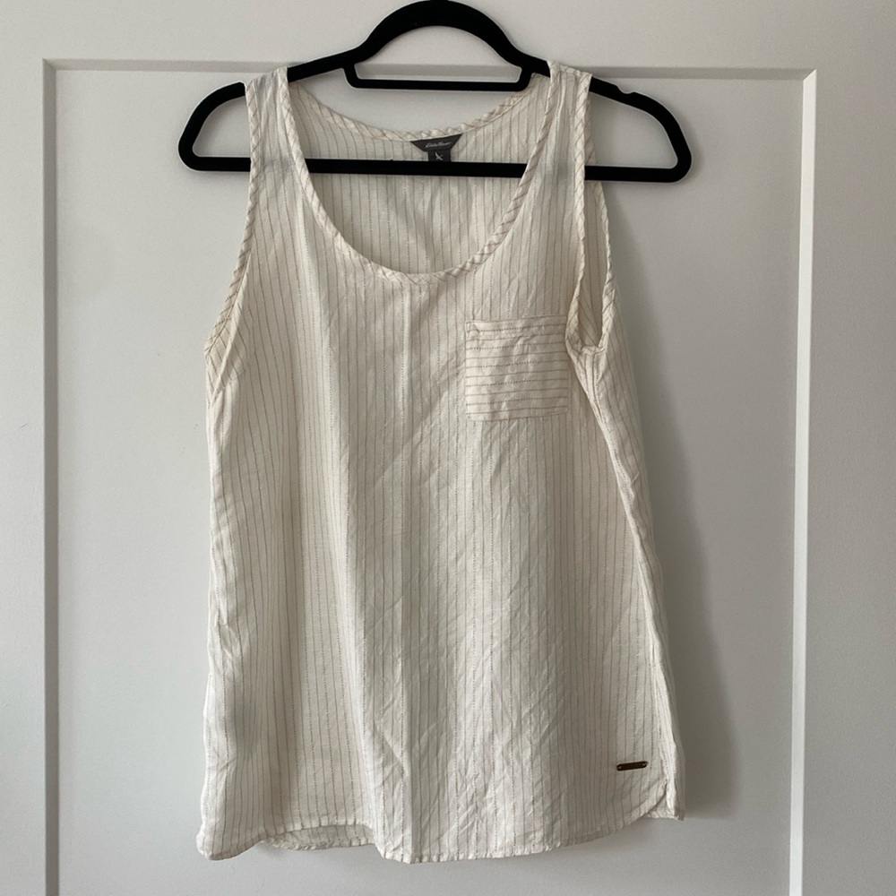 Linen blend Eddie Bauer tank size S